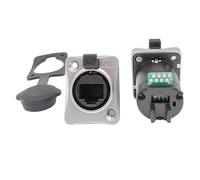 EVDHXG 1pc RJ45 Rete Industriale Snap on connettore Cavo Ethernet aeronautico Impermeabile IP65 Presa di Rete Femmina rj45(RJ45 Socket-90D)