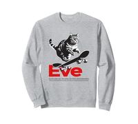 EVE - Bellissimo nome di ragazza con gatto e skateboard Felpa