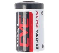 10 Batterie Pile EVE 14250 3,6V Li-SoCl2 1/2 AA Mezza Stilo 1200mAh STD Allarme