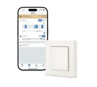 Eve Light Switch (Matter) - Interruttore da parete intelligente, per l'app Casa di Apple/Alexa/Google Home/SmartThings/Home Assistant; per interruttori unipolari, deviatori e invertitori