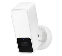 Eve Outdoor Cam (White Edition) - Telecamera di sicurezza per proiettore (HomeKit Secure Video), 1080p, visione notturna, Wi-Fi (2,4 GHz), sensore di movimento, comunicazione bidirezionale,