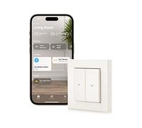 Eve Shutter Switch - Controller intelligente per tapparelle con programmazioni, ombreggiatura adattiva, controllo vocale di Siri, timer, accesso remoto, senza bridge, Bluetooth/Thread, Apple Home