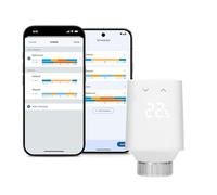 Eve Thermo (Matter, 5ª gen): valvola termostatica intelligente, nuovo design, controllo automatico della temperatura, richiede Amazon Alexa, Apple Home,necessario Thread Border Router