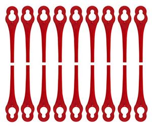 EVEHAP 100Pcs Lame di Ricambio Tagliaerba compatibili per IKRA IART 2520 Coltelli di Rricambio Plastica tagliabordi