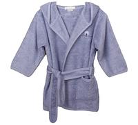 Eveil et Nature - Accappatoio Bambino in cotone bio, Blu (Océan), 12-24 mesi