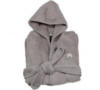 Eveil et Nature - Accappatoio Bambino in cotone bio, Marrone (Taupe), 12-24 mesi