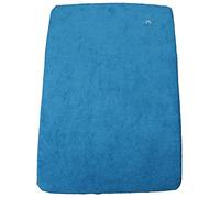 Eveil et Nature - Fodera per il materassino del cambio beb, con bordo elastico, colore: azzurro