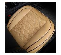 EVEKHAHHRB Coprisedile Anteriore Auto in Pelle PU Cuscino per Auto Protezione Universale per Sedia Tappetino Accessori Coprisedili Auto(Beige 1pc)