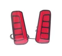 EVEKHAHHRB Luce Posteriore Auto per Vellfire per Alphard 2016-2020 2PCS 3 Funzioni Riflettore LED Retronebbia Lampada PARAurti Luce Auto Freno Indicatori di Direzione Faro Posteriore(Red Cover)