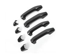 EVEKHAHHRB Maniglia Esterna Portiera 4 Pezzi Per Sierra Per Silverado 1500 Per NO Smart 2014-2024 Copri Maniglia Porta Nera Copri Maniglia Porta Ricambi Esterni Per Auto