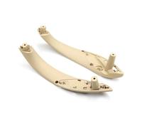 EVEKHAHHRB Maniglia Esterna Portiera Per La Serie 3 F30 F80 F31 F32 F33 F34 F35 F36 2013-2018 Maniglia Interna Per Portiera Pannello Interno Con Rivestimento Accessori Per Auto(Beige 2pcs Set)
