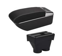 EVEKHAHHRB per Peugeot 208 2012-2018 2017 2016 2015 Bracciolo Auto Scatola Portaoggetti Portacenere Interni USB Accessori Retrofit Bracciolo Centrale(D3 Black White NoUSB)