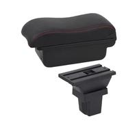 EVEKHAHHRB per Tracker per Trax per Holden Scatola Portaoggetti per Bracciolo Interno Auto Accessori di Ricambio Dedicati per Retrofit Bracciolo Centrale(A Red Line No USB)