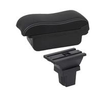 EVEKHAHHRB per Tracker per Trax per Holden Scatola Portaoggetti per Bracciolo Interno Auto Accessori di Ricambio Dedicati per Retrofit Bracciolo Centrale(A White Line No USB)