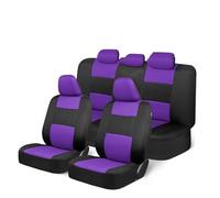 EVEKHAHHRB Set Completo di Coprisedili Universali Auto con Coprivolante Protezione per Spalle Adatto Maggior Parte delle Auto SUV Camion Coprisedili Auto(Purple)