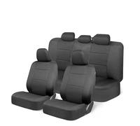 EVEKHAHHRB Set Completo di Coprisedili Universali Auto con Coprivolante Protezione per Spalle Adatto Maggior Parte delle Auto SUV Camion Coprisedili Auto(Black)
