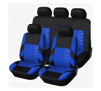 EVEKHAHHRB Set Coprisedili per Passat B8 Set Completo Coprisedile Universale per Auto Set Blu Tracce di Pneumatici Dettagli Styling(Blue-9PCS)