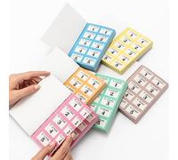 evelay 12 x guardaroba e biglietti della lotteria libri 1-1000 Tombola Draw numerati eventi di beneficenza estrazione premi sorteggio fortunato (colori misti)