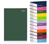 evelay Agenda 2024, 2 pagine al giorno, per tutto l'anno, con copertina rigida, Bottiglia