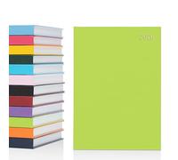 evelay Agenda 2024, formato A5, vista settimanale, con copertina rigida, per scuola, casa, ufficio, uso personale (A5, lime)