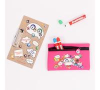 evelay Bingo Dabber - Set regalo con 3 Dabber per bingo, 1 tavola da bingo con clip, borsa portaoggetti con cerniera a forma di numero fortunato, inchiostro antigoccia, 6 opzioni di colore per gli