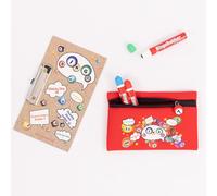 evelay Bingo Dabber - Set regalo con 3 Dabber per bingo, 1 tavola da bingo con clip, borsa portaoggetti con cerniera a forma di numero fortunato, inchiostro antigoccia, 6 opzioni di colore per gli