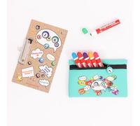 evelay Bingo Dabber - Set regalo con 6 Dabber per bingo, 1 lavagna da bingo con clip, borsa portaoggetti per bingo con numero fortunato, inchiostro antigoccia da 20 ml, 6 opzioni di colore, regalo per