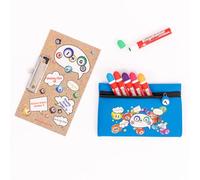 evelay Bingo Dabber - Set regalo con 6 Dabber per bingo, 1 lavagna da bingo con clip, borsa portaoggetti per bingo con numero fortunato, inchiostro antigoccia da 20 ml, 6 opzioni di colore, regalo per