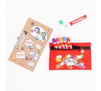 evelay Bingo Dabber - Set regalo con 6 Dabber per bingo, 1 lavagna da bingo con clip, borsa portaoggetti per bingo con numero fortunato, inchiostro antigoccia da 20 ml, 6 opzioni di colore, regalo per