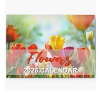 evelay Calendario 2026, formato A4, con visualizzazione mensile, formato A3, da parete, per casa, ufficio, per casa e ufficio, realizzato nel Regno Unito