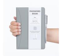 evelay Password Nome utente Libro Indice AZ Retro rigido A5 Rubrica con penna