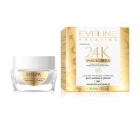 Eveline Cosmetics 24K Snail & Caviar crema giorno antirughe con estratto di bava di lumaca 50 ml