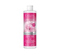 Eveline Cosmetics Acqua Micellare Delicata con Estratto di Peonia 5-in-1 | Rimuove il Trucco Waterproof | Idrata e Lenisce la Pelle Sensibile | 400ml