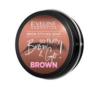Eveline Cosmetics Brow & Go! Sapone per lo styling delle sopracciglia per sopracciglia colore Brown 25 g