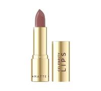 Eveline Cosmetics Celebrity Lipstick Matte Creamy Matte - 516 Sienna | Formula idratante a lunga durata con burro di aloe, vitamina E e olio di ricino