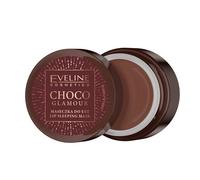 Eveline Cosmetics Choco Glamour maschera notte rigenerante per le labbra 12 ml