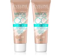 Eveline Cosmetics Crema CC Correttore Magico - Tonalità 53 Beige - Fondotinta Multifunzionale per Tutti i Tipi di Pelle - 30ml (Confezione da 2)