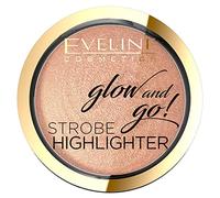 Eveline Cosmetics Glow and Go Cipria Illuminante - N. 02 Oro Delicato - Illumina e Scolpisci con Finitura Radiosa