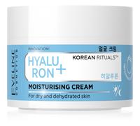 Eveline Cosmetics Korean Rituals Crema Idratante Hyaluron+ per il viso, serie Rituals coreano, 50 ml