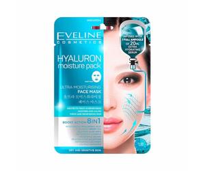 Eveline Cosmetics Hyaluron Moisture Pack Sheet Mask 8 in 1