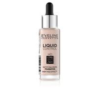 Eveline Cosmetics LIQUID CONTROL HD - Primer opaco a lunga durata, 32 ml (005 IVORY)