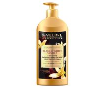 Eveline Cosmetics Luxury Expert Black & White Vanilla - Lozione per il corpo idratante profonda, 350 ml, pelle secca e sensibile, aspetto luminoso, idratazione profonda