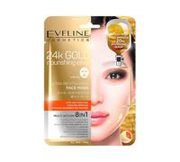 Eveline 24k Gold Nourishing Elixir mascheraviso in tessuto per tutti i tipi di pelle 20 ml