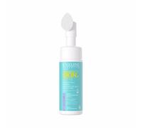 Eveline Cosmetics Schiuma Detergente Viso Profonda con Spazzola in Silicone | Acido Shikimico e Mandelico, Aloe & Biofermento di Alga | Soluzione Acne Pelle Perfetta