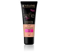 Eveline Cosmetics Selfie Time fondotinta e correttore 2 in 1 colore 02 Ivory 30 ml