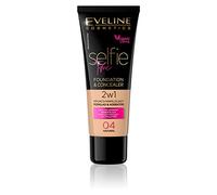 Eveline Selfie Time Fondotinta 2in1 Coprente e Idratante 04 30 ml Natural