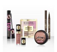 Eveline Cosmetics Set: cosmetici multifunzione (Liquid Blush and Rosstick 05, Contouring Pallete 01)