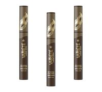Eveline Cosmetics Variété Mascara Lashes Show Marrone - Volumizzante e Allungante, per Capelli Chiari, 3 x 10 ml