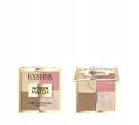 Eveline cosmetics Wonder Match, tavolozza contouring, 4 tonalità, 02, 10,8 g