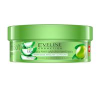Eveline Cosmetics Crema Idratante Lenitiva Extra Soft Aloe Vera per Viso e Corpo con Estratti di Oliva, Proteine della Seta e Pantenolo - 175ml